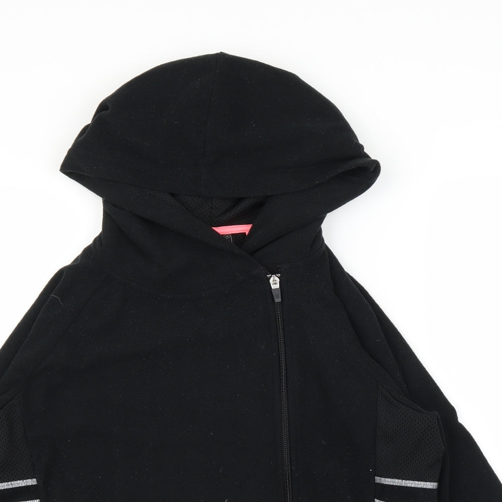 NEXT Womens Black  Fleece Full Zip Hoodie Size 16