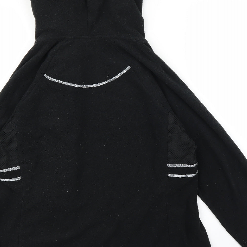 NEXT Womens Black  Fleece Full Zip Hoodie Size 16