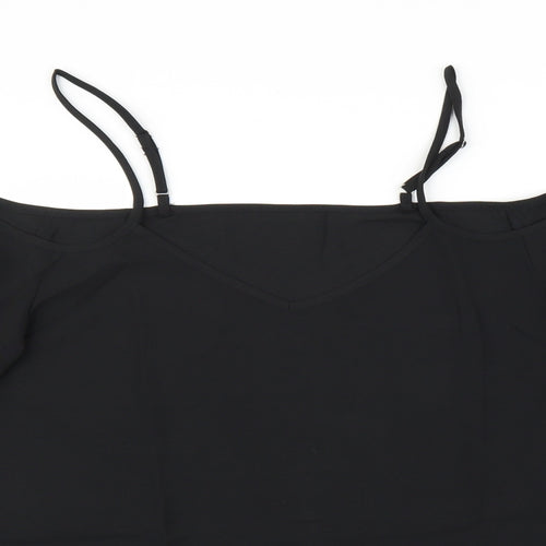 Preworn Womens Black   Basic Blouse Size L