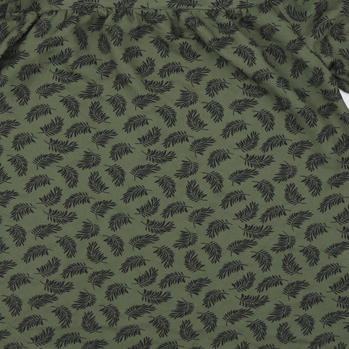 Pep&Co Womens Green Floral  Basic Blouse Size 8