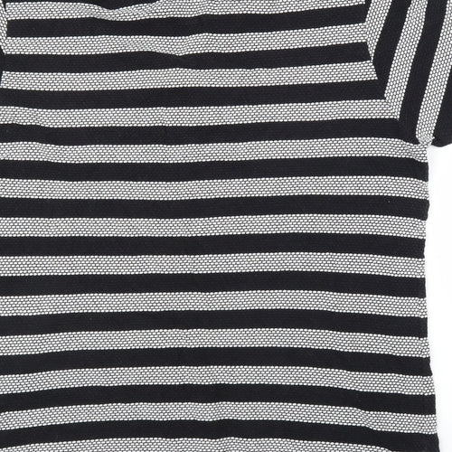 Twisted Soul Mens Black Striped   T-Shirt Size XL