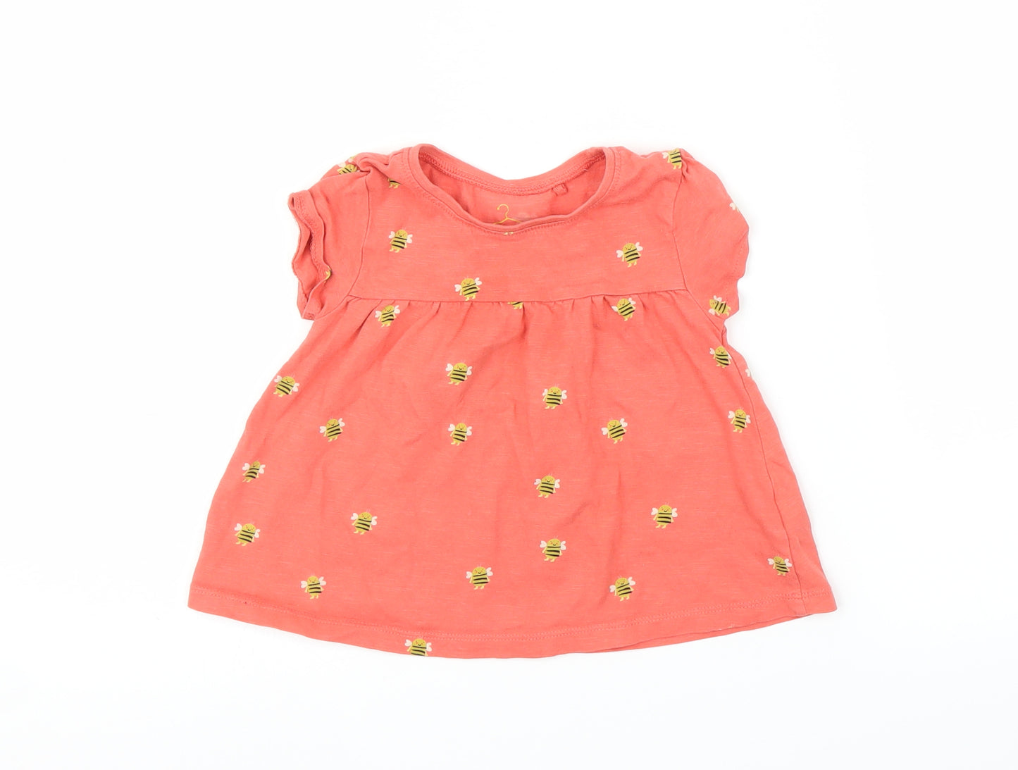 NEXT Girls Pink Animal Print  Basic T-Shirt Size 2-3 Years