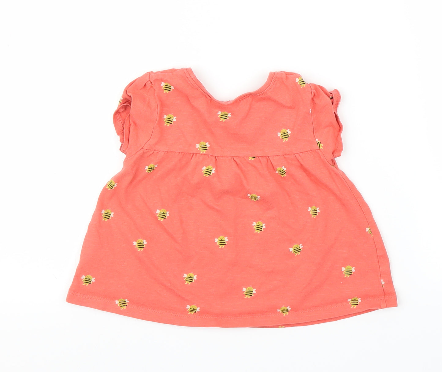NEXT Girls Pink Animal Print  Basic T-Shirt Size 2-3 Years