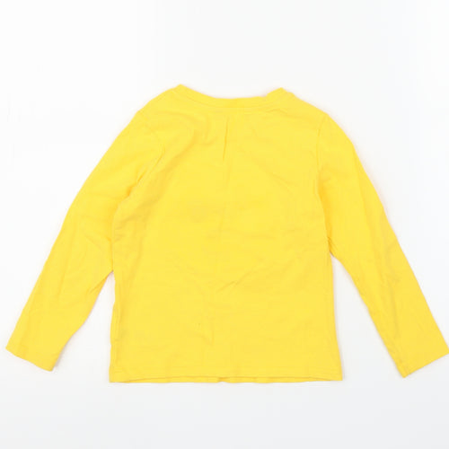 George Girls Yellow   Basic T-Shirt Size 2-3 Years  - Pudsey Bear