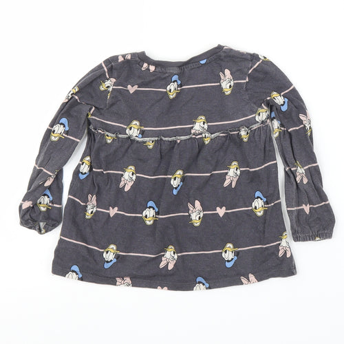 George Girls Grey   Tunic T-Shirt Size 2-3 Years  - Disney