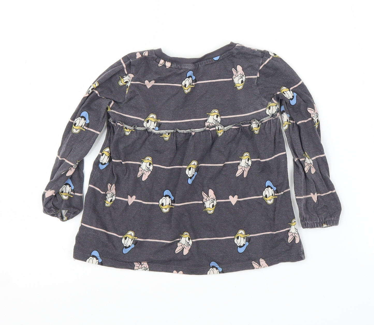 George Girls Grey   Tunic T-Shirt Size 2-3 Years  - Disney
