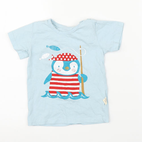 Tian Boys Blue   Basic T-Shirt Size 3-4 Years