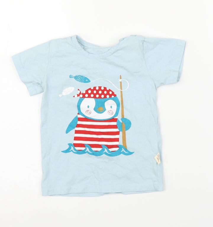 Tian Boys Blue   Basic T-Shirt Size 3-4 Years