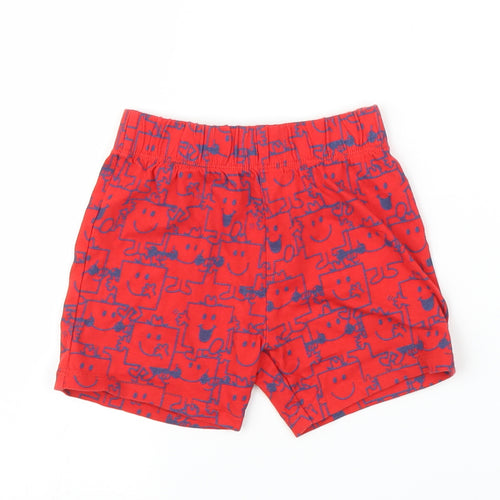 Mr Men Boys Red   Capri Leggings Size 18 Months
