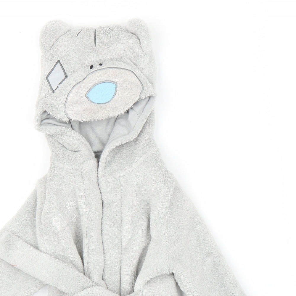 Me to You Baby Grey Solid  Chemise Robe Size 0-3 Months