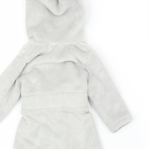 Me to You Baby Grey Solid  Chemise Robe Size 0-3 Months