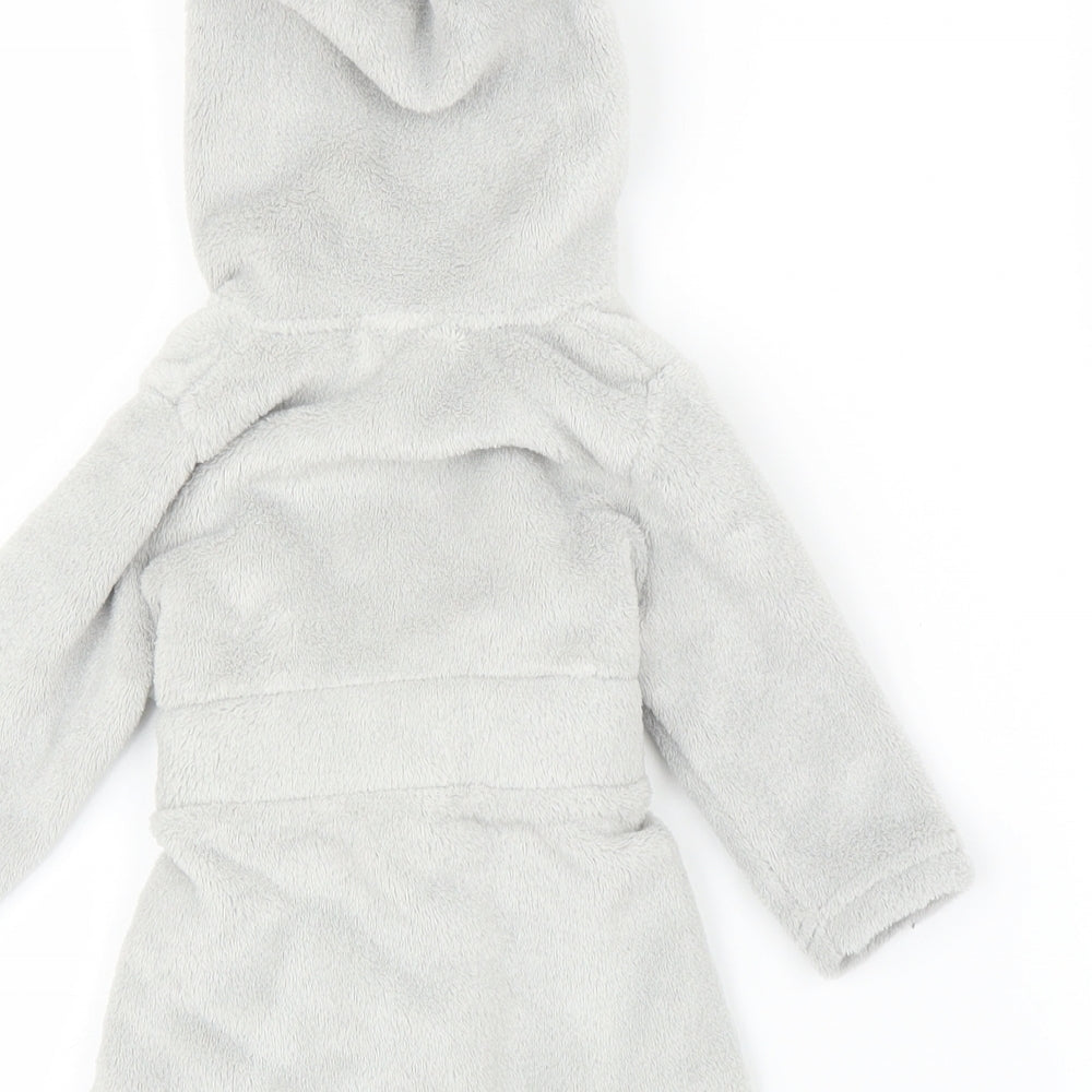 Me to You Baby Grey Solid  Chemise Robe Size 0-3 Months