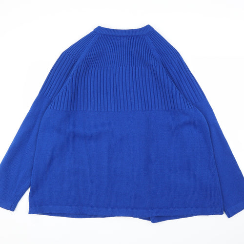 Being Casual Womens Blue   Cardigan Jumper Size 24