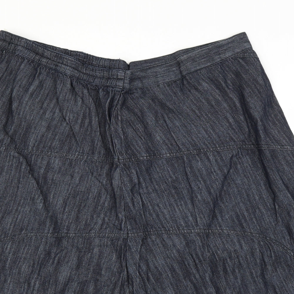 Being Casual Womens Blue  Denim A-Line Skirt Size 26
