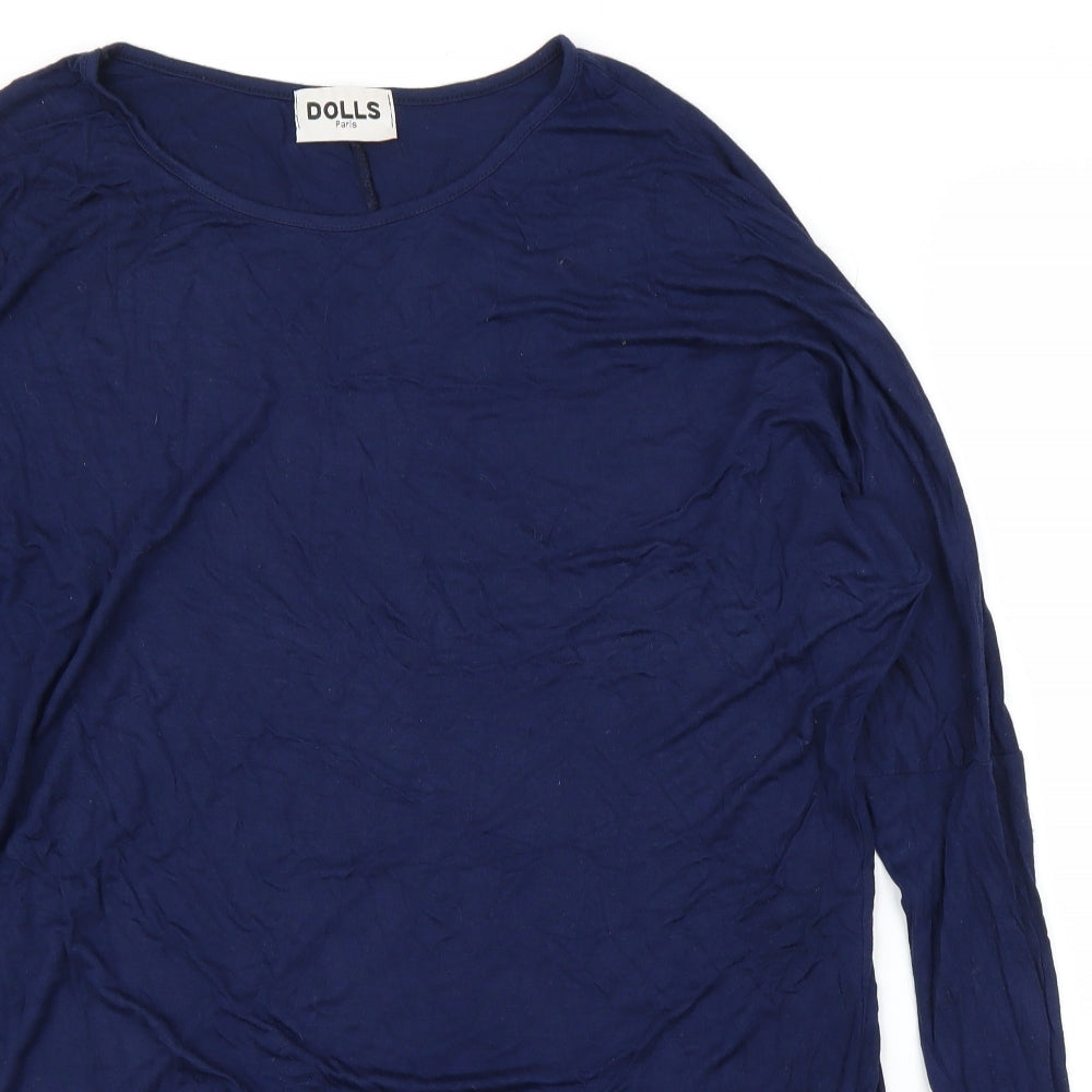Dolls Paris Womens Blue   Basic Blouse Size M