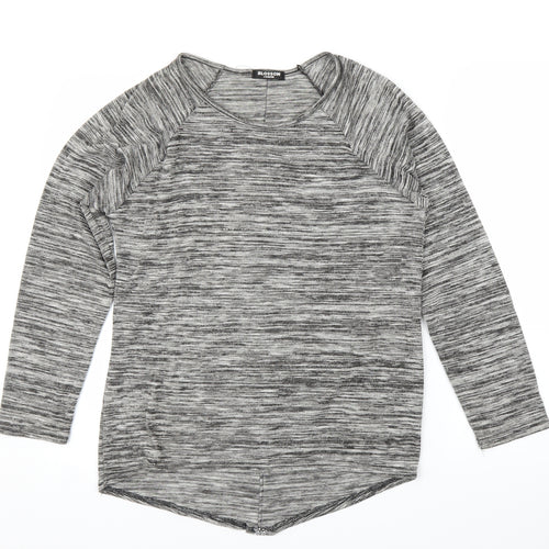 Blossom Womens Grey   Basic Blouse Size M