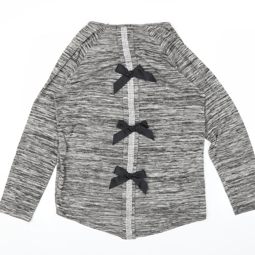 Blossom Womens Grey   Basic Blouse Size M