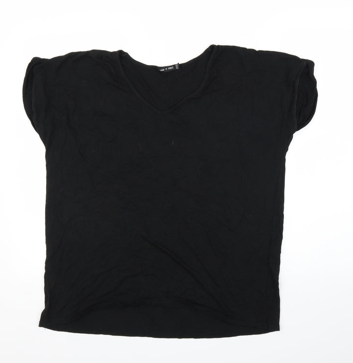 I SAW IT FIRST Womens Black Basic Blouse Size 8