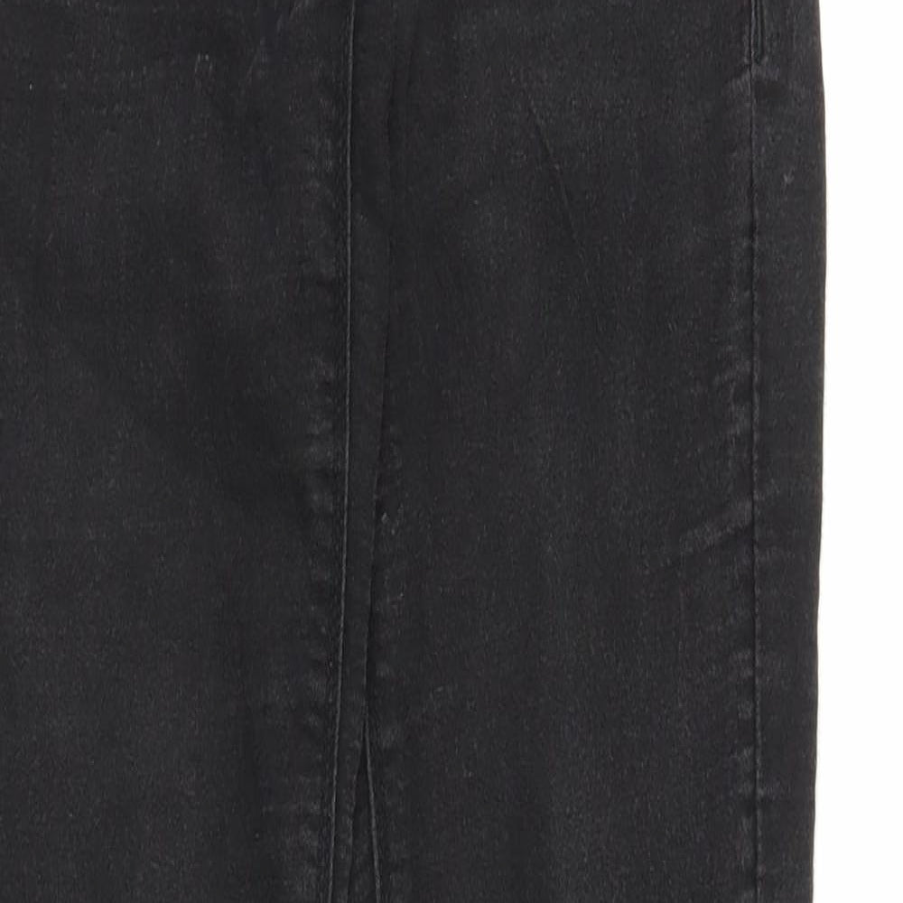 H&M Womens Black  Denim Skinny Jeans Size 6 L28 in