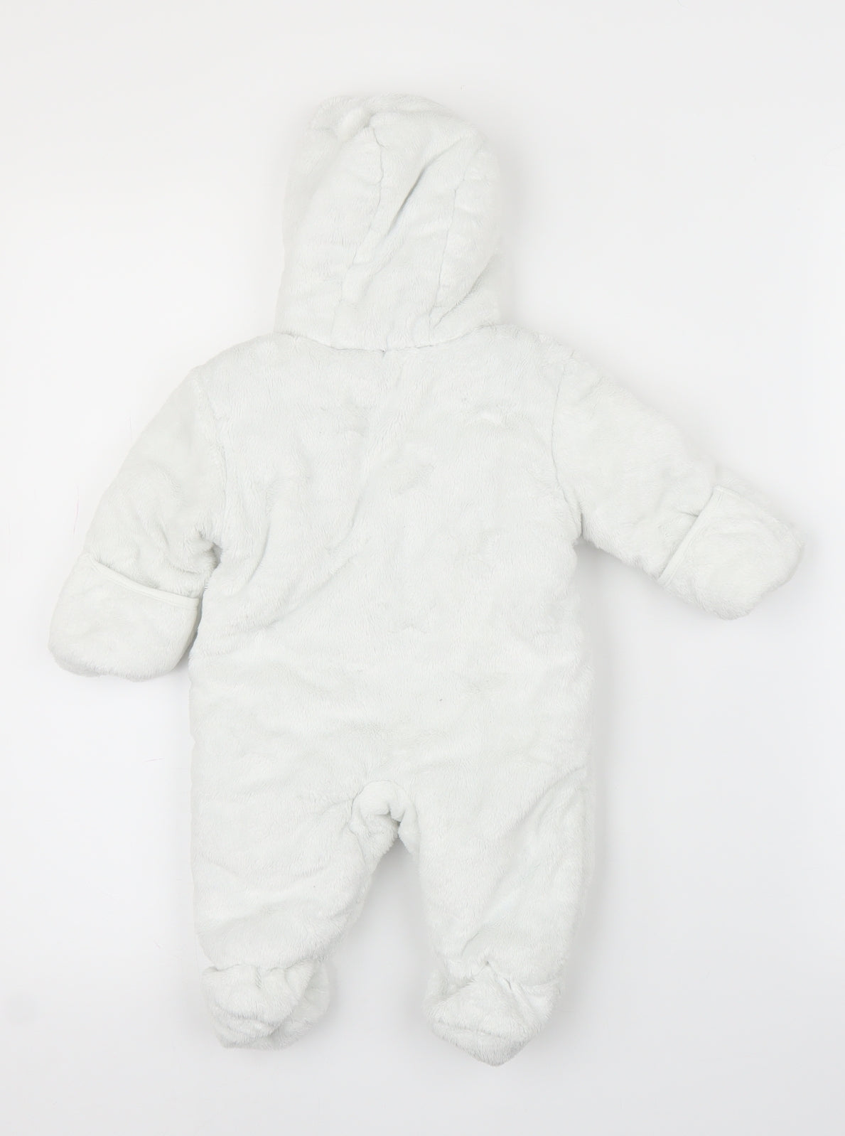 George Baby White   Overcoat Snowsuit Size 0-3 Months