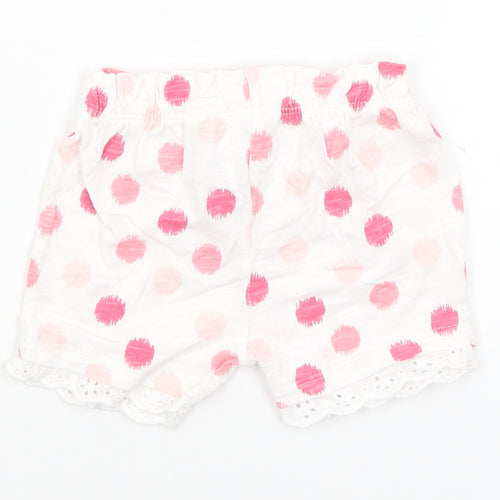 F&F Baby White Polka Dot  Cropped Trousers Size 3-6 Months