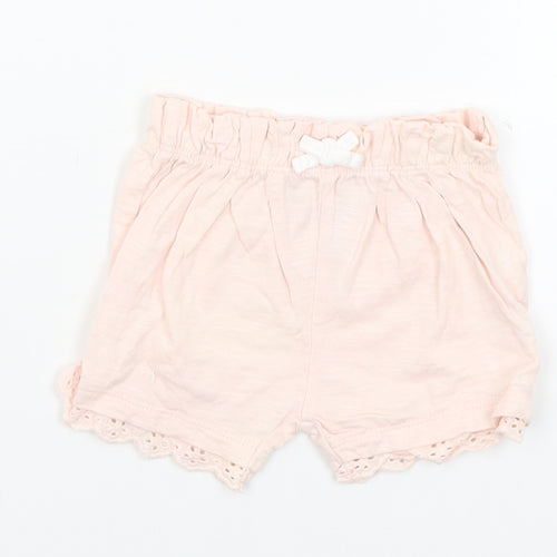F&F Baby Pink   Cropped Trousers Size 3-6 Months