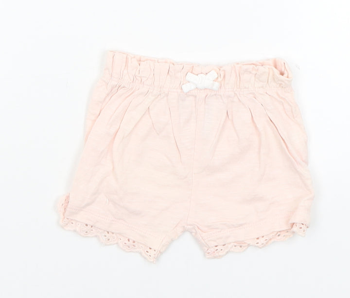 F&F Baby Pink Cropped Trousers Size 3-6 Months