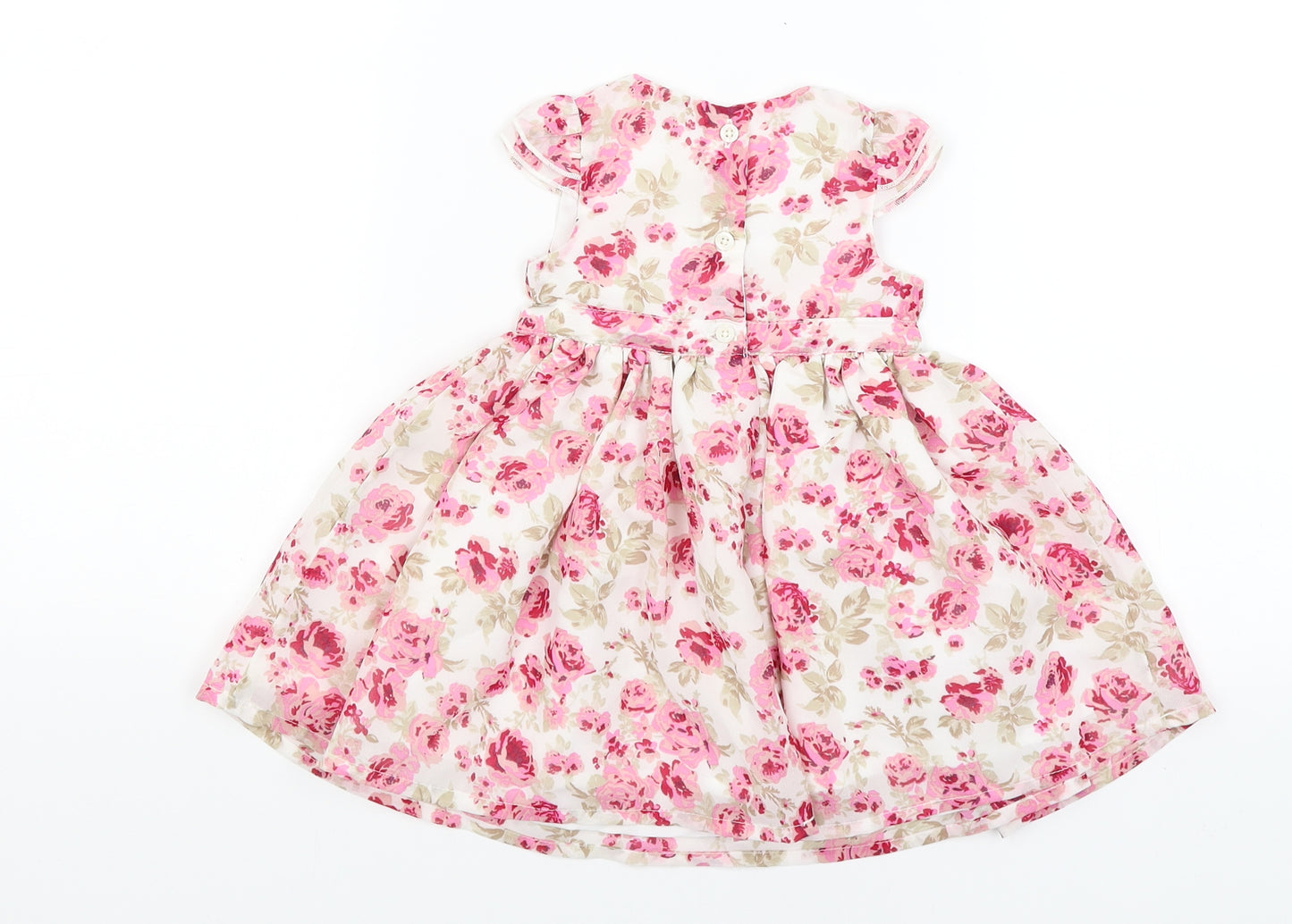 George Baby Pink Floral  Maxi  Size 3-6 Months