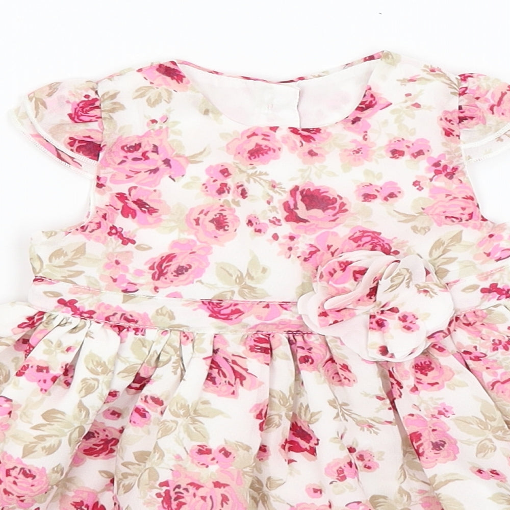 George Baby Pink Floral  Maxi  Size 3-6 Months