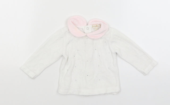 Mintini Baby Baby White Basic T-Shirt Size 0-3 Months