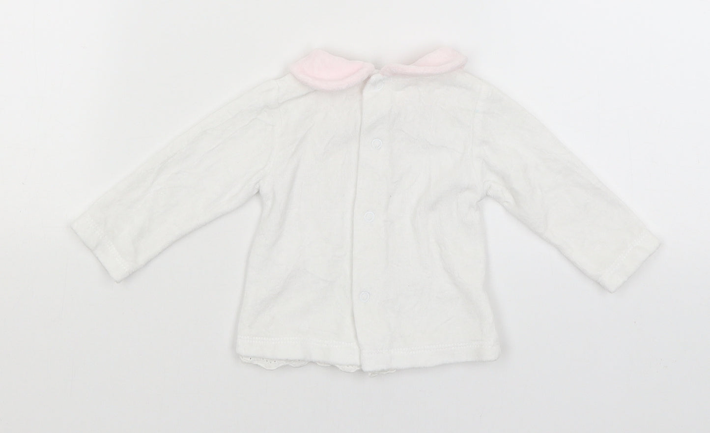 Mintini Baby Baby White   Basic T-Shirt Size 0-3 Months