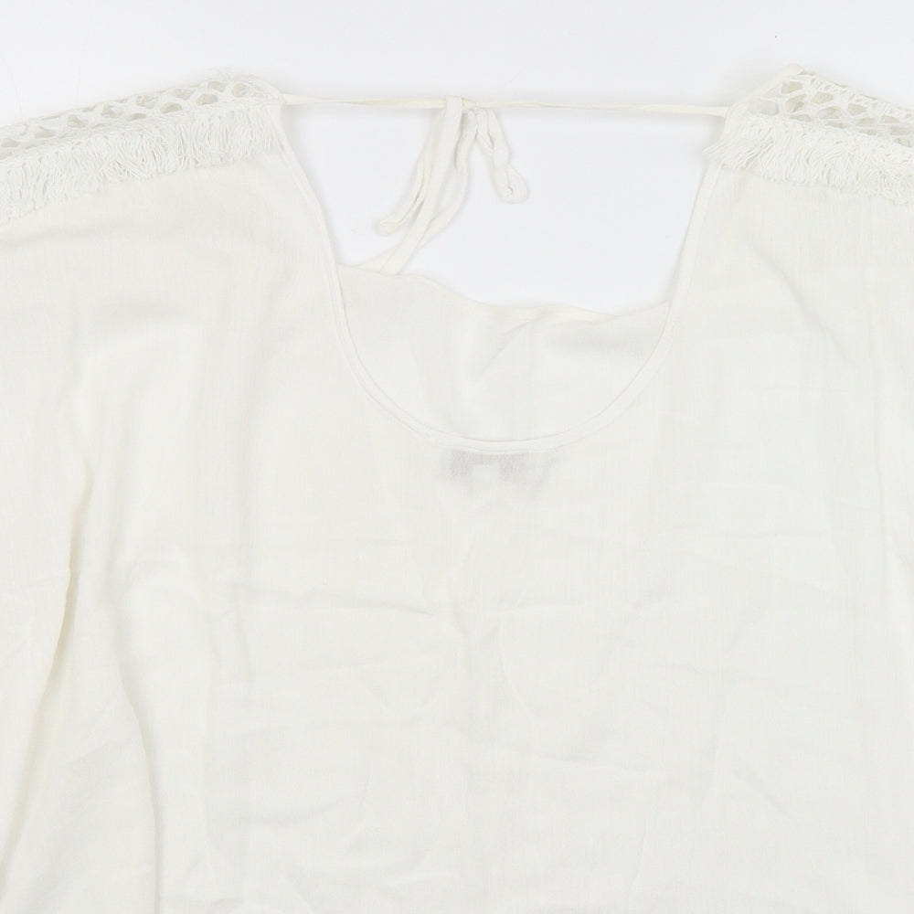 Apricot Womens White   Tunic T-Shirt Size 10