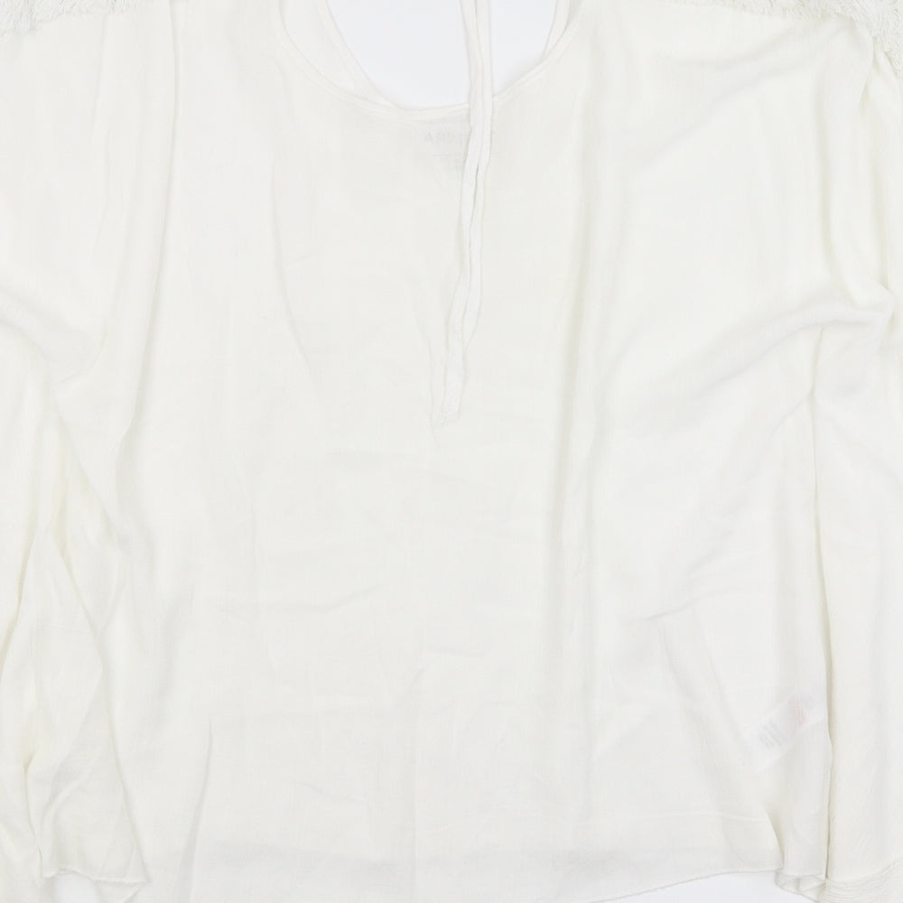 Apricot Womens White   Tunic T-Shirt Size 10