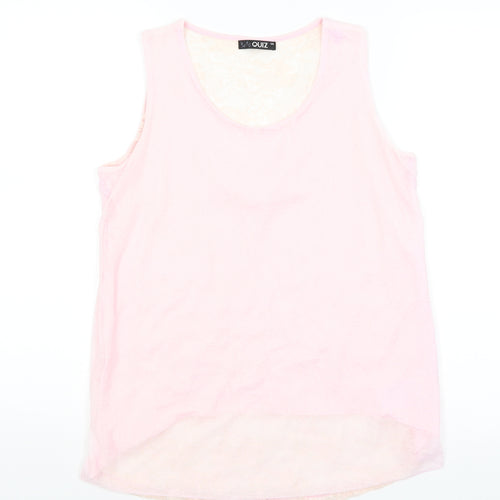 Quiz Womens Pink   Basic Tank Size M