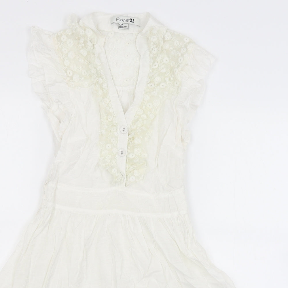 FOREVER 21 Womens White   Bodycon  Size S