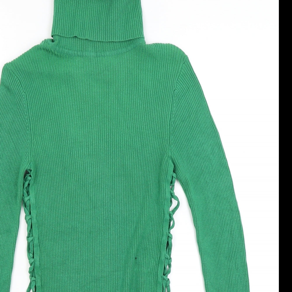 Therapy Womens Green   Basic T-Shirt Size 8