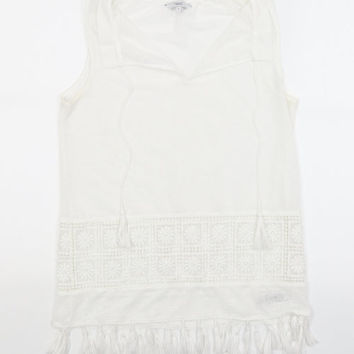 NEXT Womens White   Basic Tank Size 8