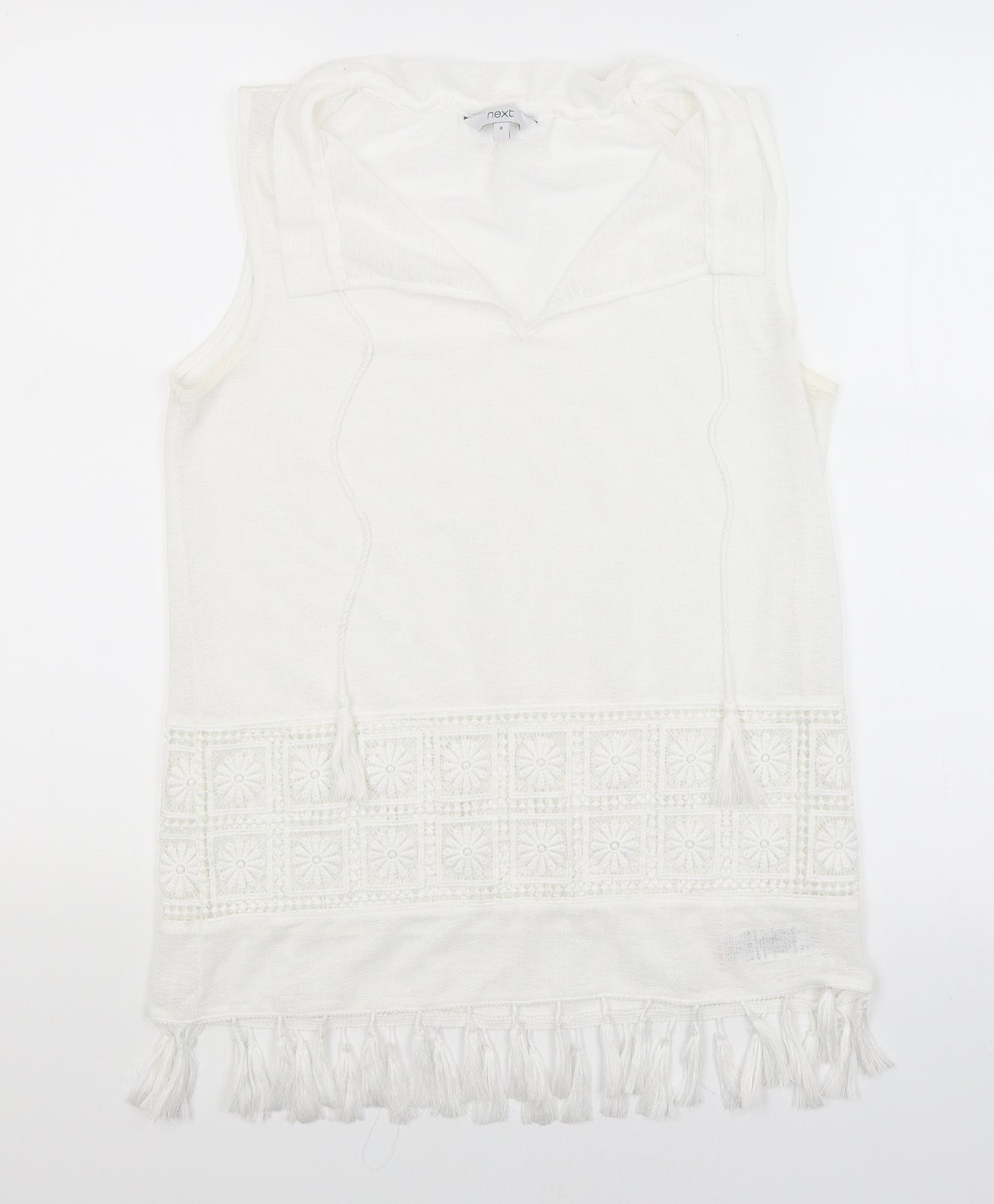 NEXT Womens White   Basic Tank Size 8