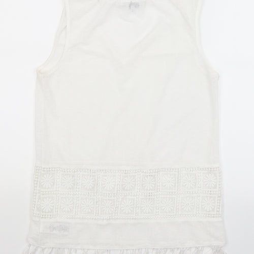 NEXT Womens White   Basic Tank Size 8