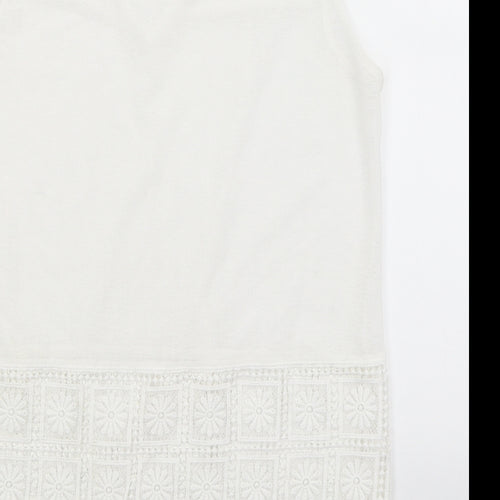 NEXT Womens White   Basic Tank Size 8