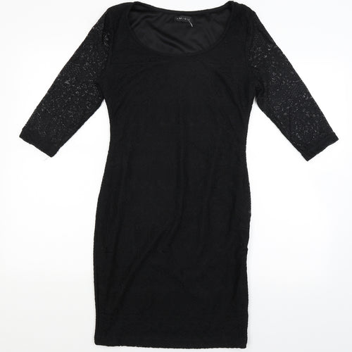 Amisu Womens Black   Bodycon  Size 8