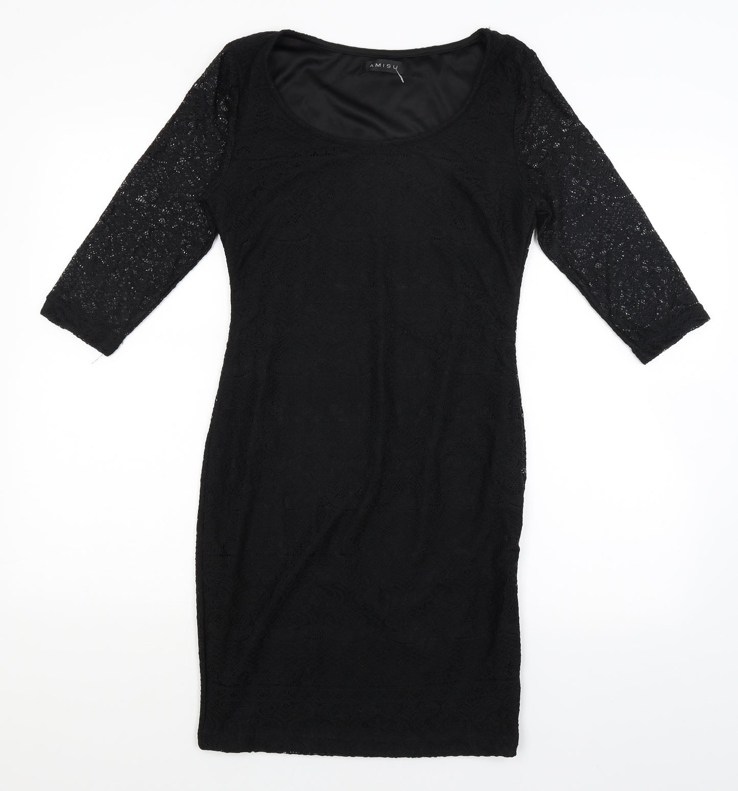 Amisu Womens Black   Bodycon  Size 8