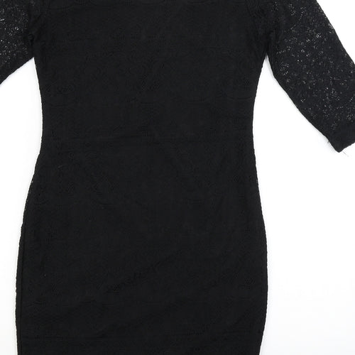 Amisu Womens Black   Bodycon  Size 8