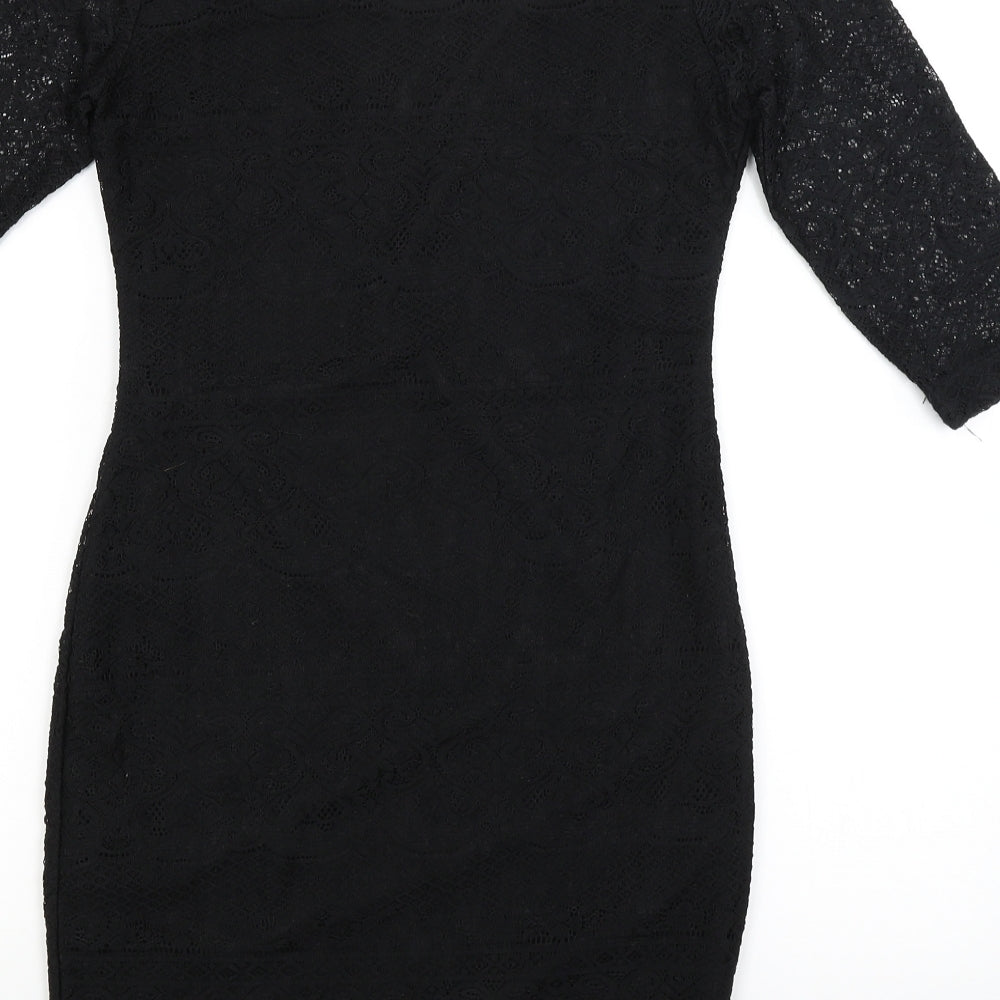 Amisu Womens Black   Bodycon  Size 8
