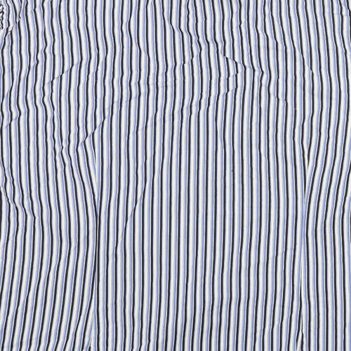 Osbourne Mens Blue Striped   Dress Shirt Size 17
