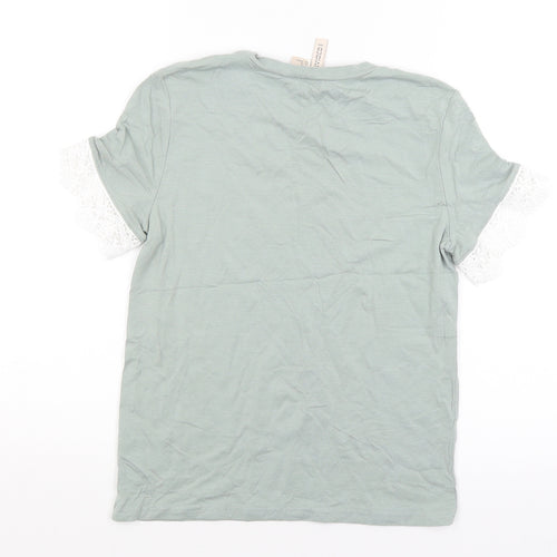 Divided Womens Green   Basic T-Shirt Size XS