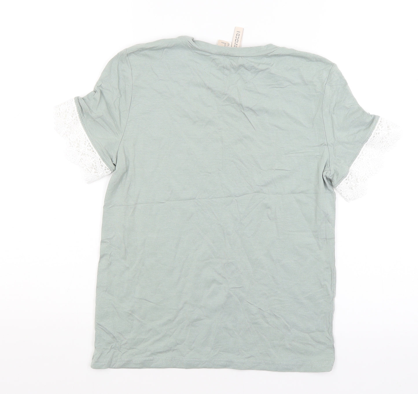 Divided Womens Green   Basic T-Shirt Size XS