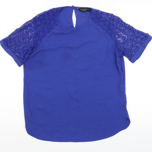 Dorothy Perkins Womens Blue   Basic T-Shirt Size 12