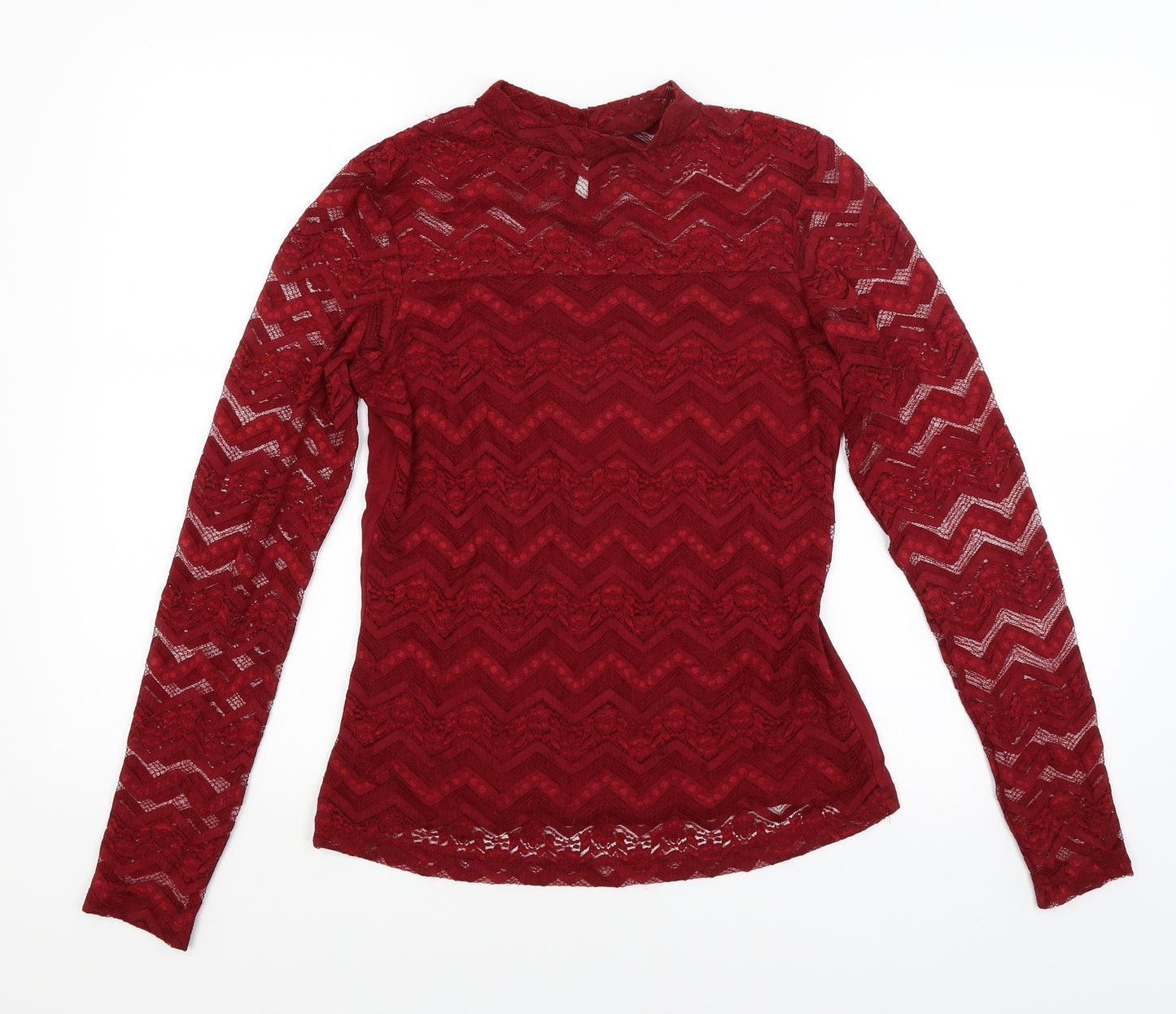 Dorothy Perkins Womens Red   Basic T-Shirt Size 10