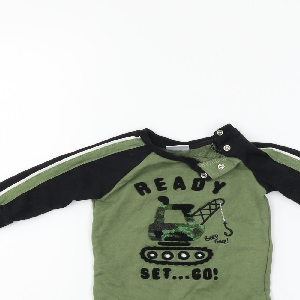 FRED & FLO Baby Green   Babygrow One-Piece Size 3-6 Months